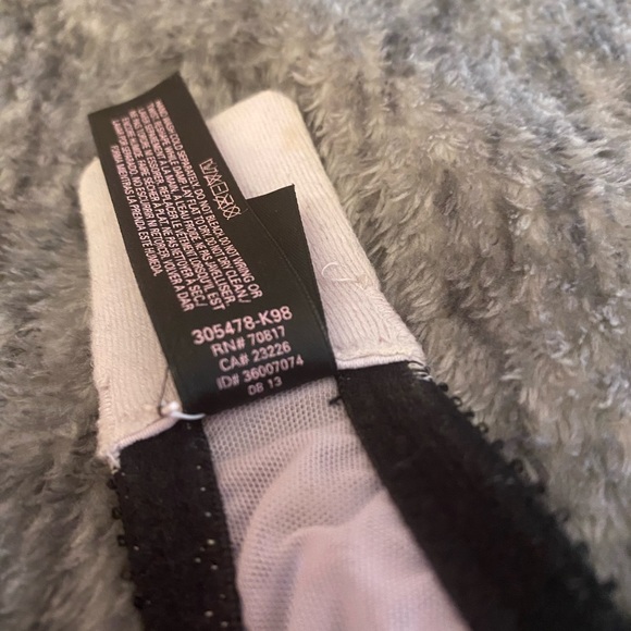 Victoria’s Secret unlined Demi bra black and pink lace with pink bow detail bra - Picture 11 of 12